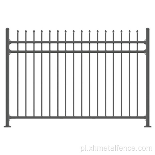 Kutej żelaza włóczni Top Metal Garden Fence stal